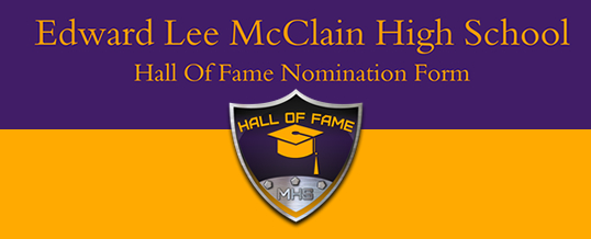 Edward Lee McClain Hall Of Fame Nomination